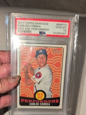 2017 Topps Carlos Correa New Age Performers Baseball Card PSA 10